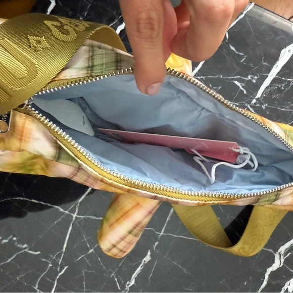 BAGGU Collina Strada Green Plaid Horse Bag - Picture 7 of 10